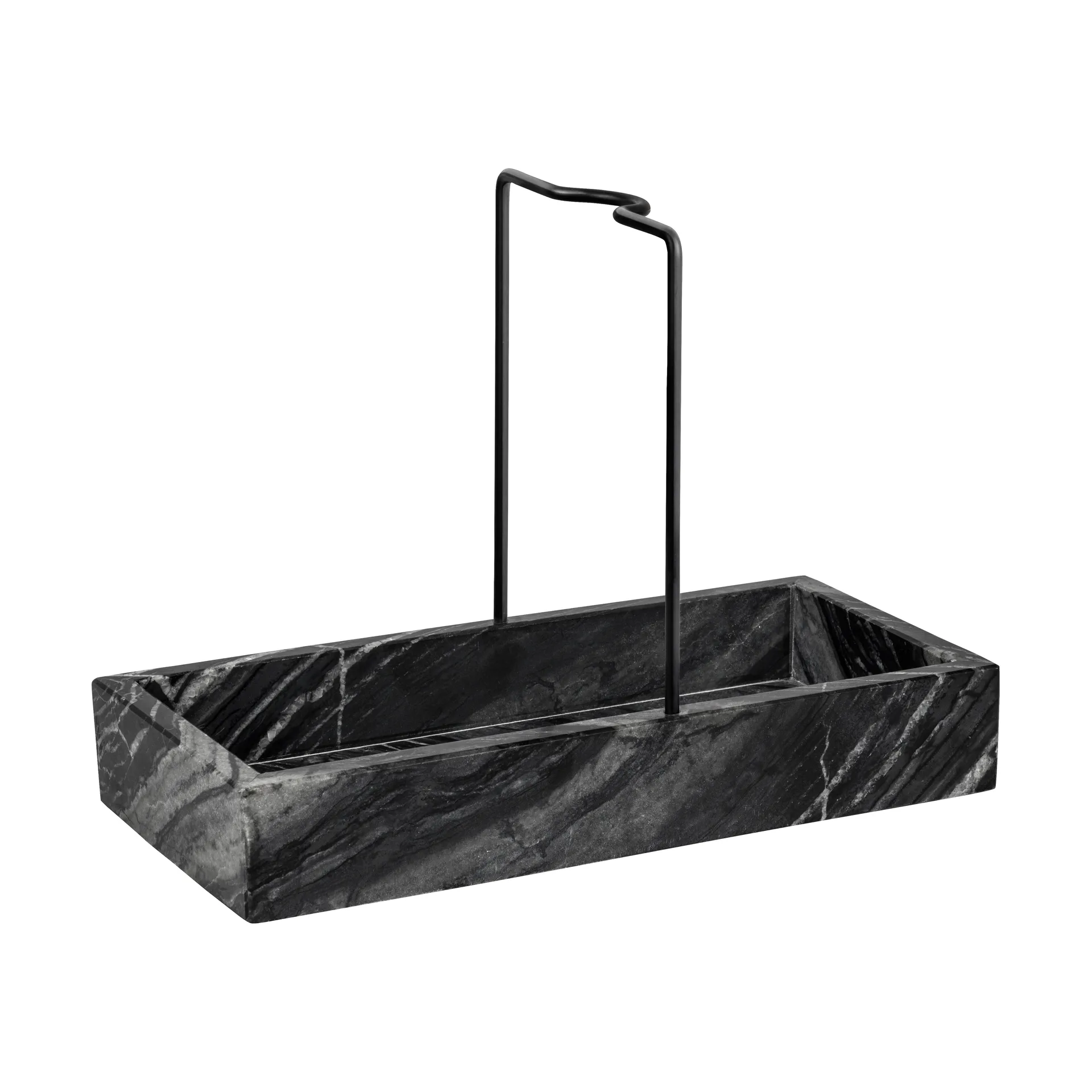 Marble tiskipöydän järjestäjä 12x23,5 cm, Black-grey Mette Ditmer