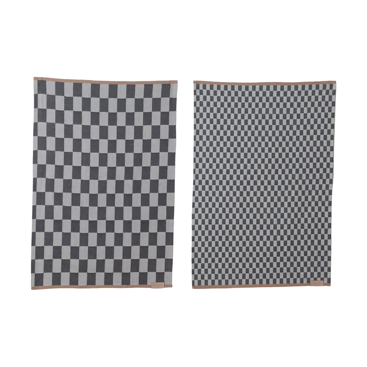 Mini-Max keittiöpyyhe 2-pack - Gray (harmaa), 50x70 cm - Mette Ditmer