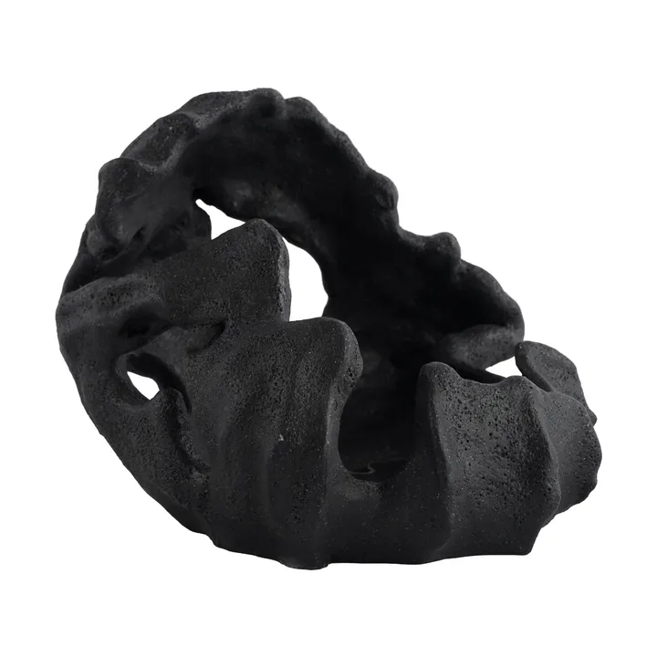 Reef kynttilänjalka - Musta, Ø16,5x13 cm - Mette Ditmer