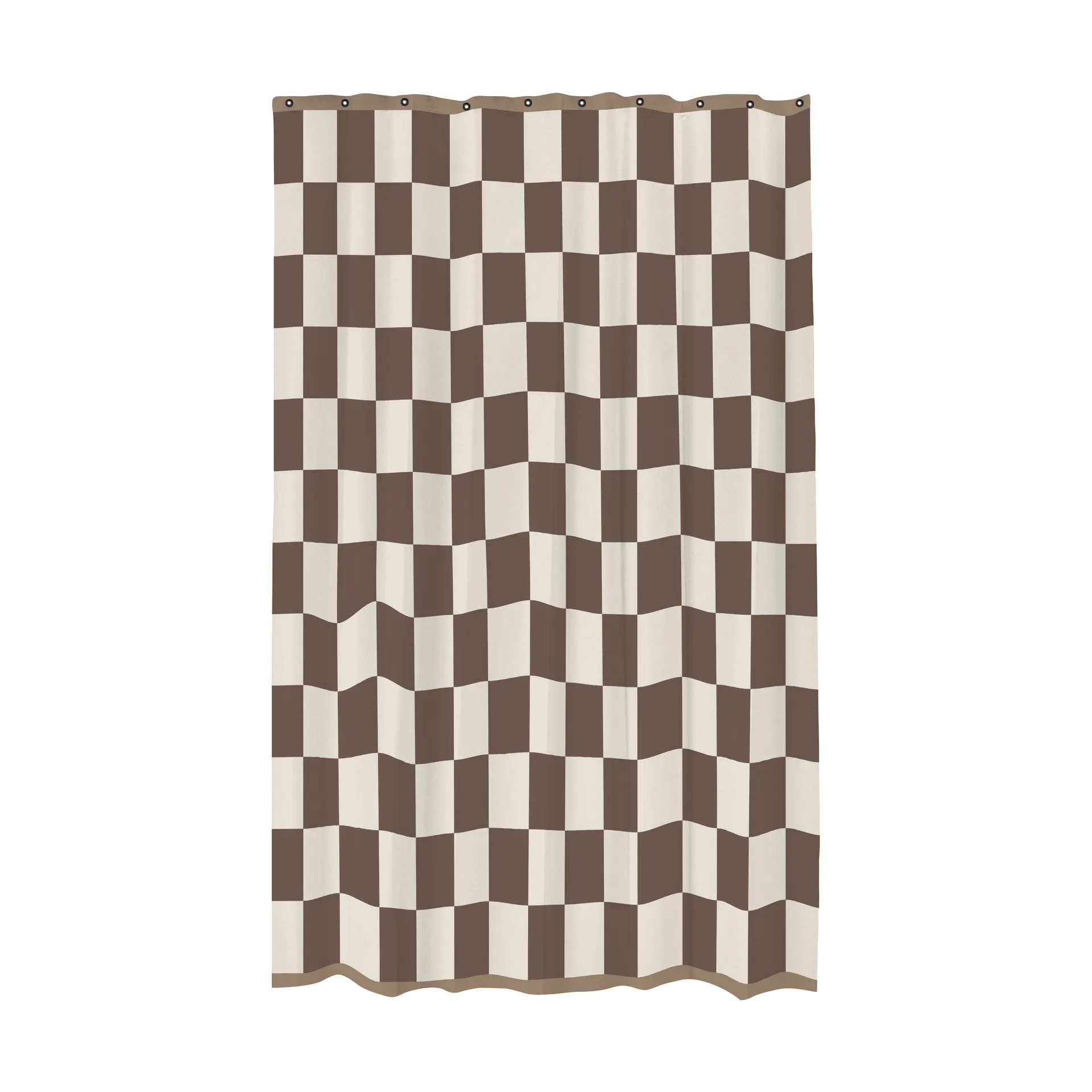 Retro suihkuverho 150x200 cm, Ruskea Mette Ditmer