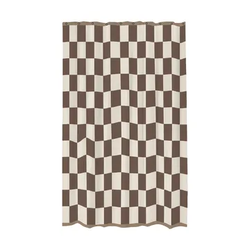 Retro suihkuverho 150x200 cm - Ruskea - Mette Ditmer