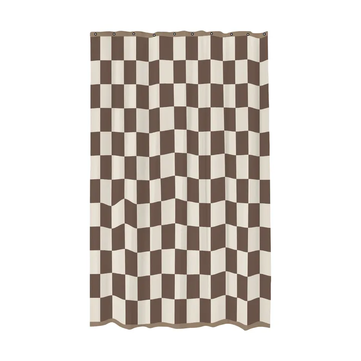 Retro suihkuverho 150x200 cm - Ruskea - Mette Ditmer