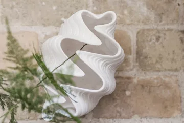 Shell-maljakko - Pieni, 22 cm, white - Mette Ditmer