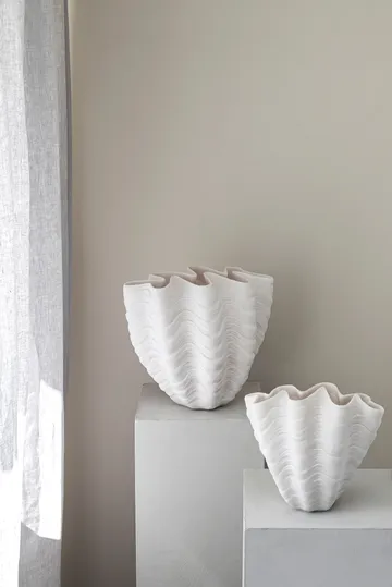 Shell-maljakko - Suuri, 30 cm, white - Mette Ditmer
