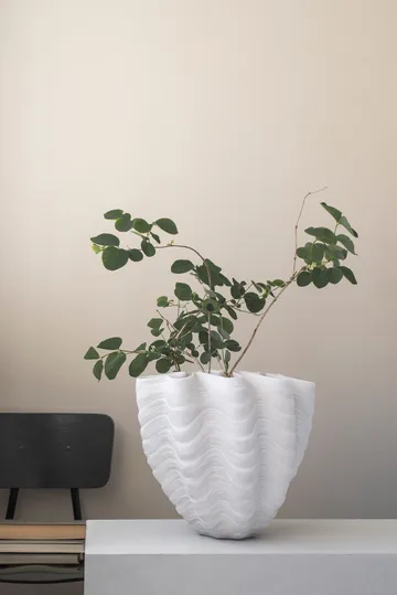 Shell-maljakko - Suuri, 30 cm, white - Mette Ditmer