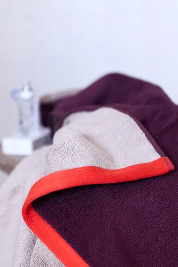 Soft käsipyyhe 40x55 cm 2-pack - Red-Grey (punainen-harmaa), 40x55 cm - Mette Ditmer