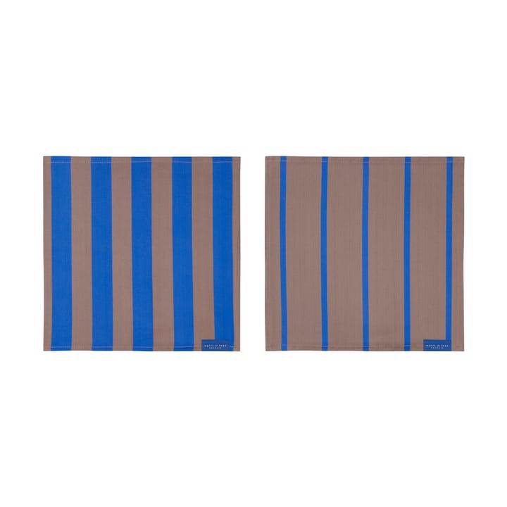 Stripes tiskirätti 33x33 cm 2 kpl, Blush Mette Ditmer