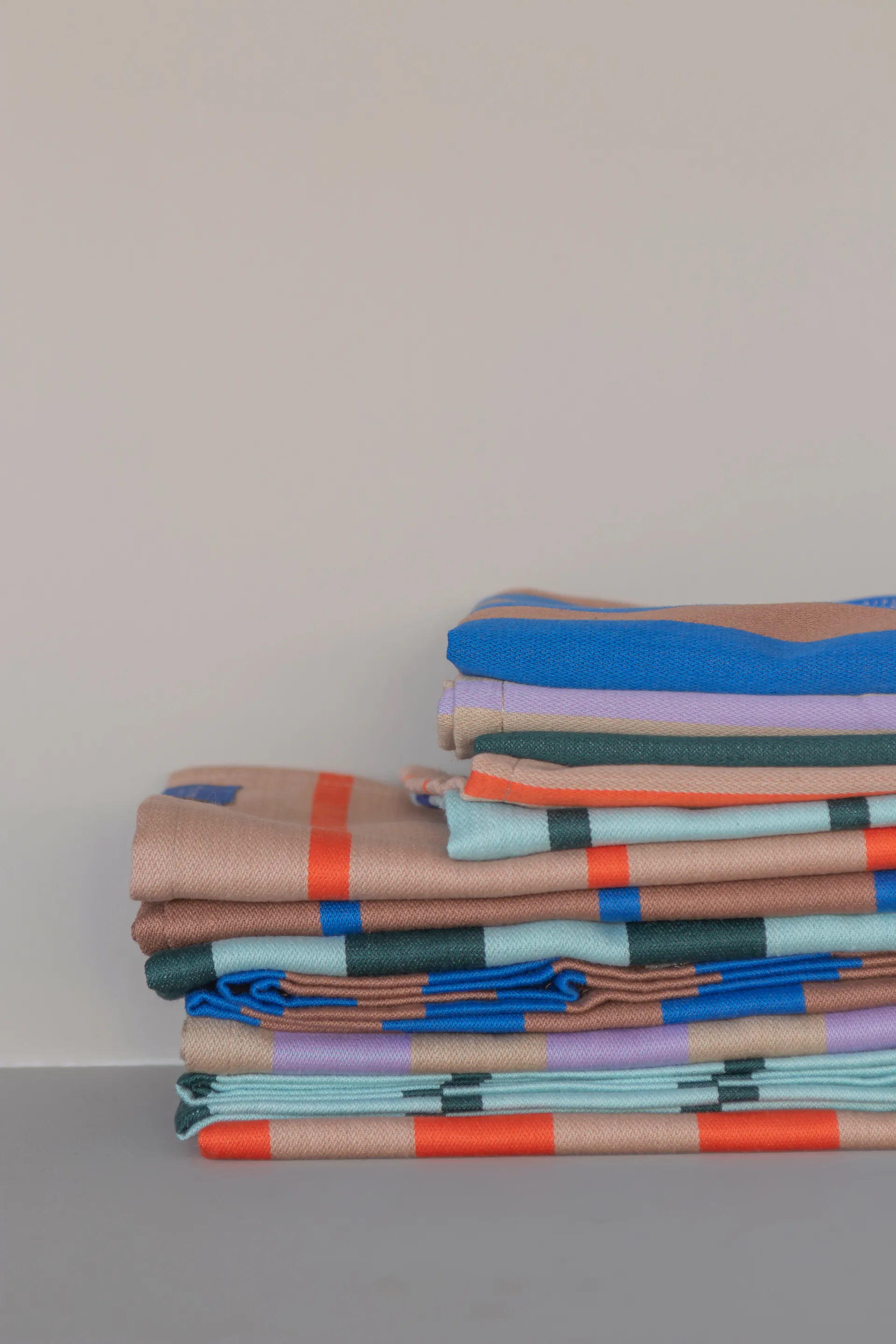 Stripes tiskirätti 33x33 cm 2 kpl, Blush Mette Ditmer