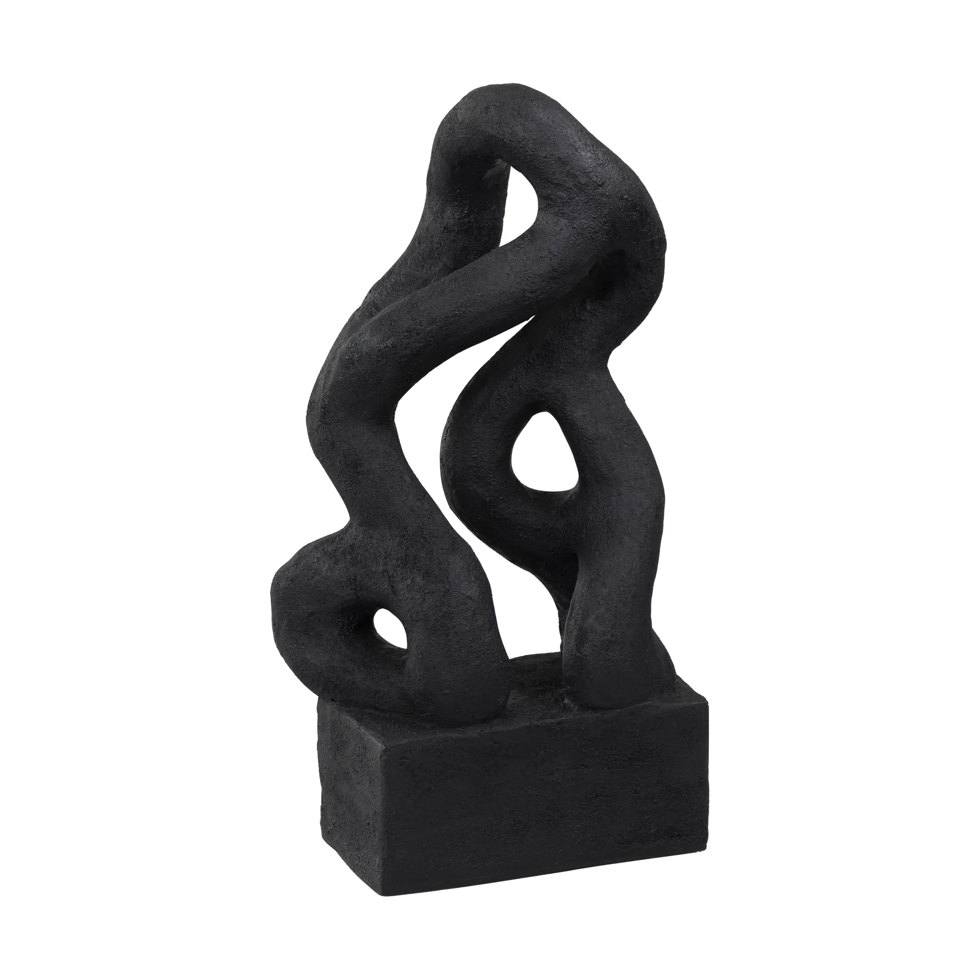 Taide-esine symbiosis-veistos 29 cm, Musta Mette Ditmer