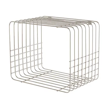 Wire-hylly - Lyhyt, kromi, 26x38x30,5 cm - Mette Ditmer