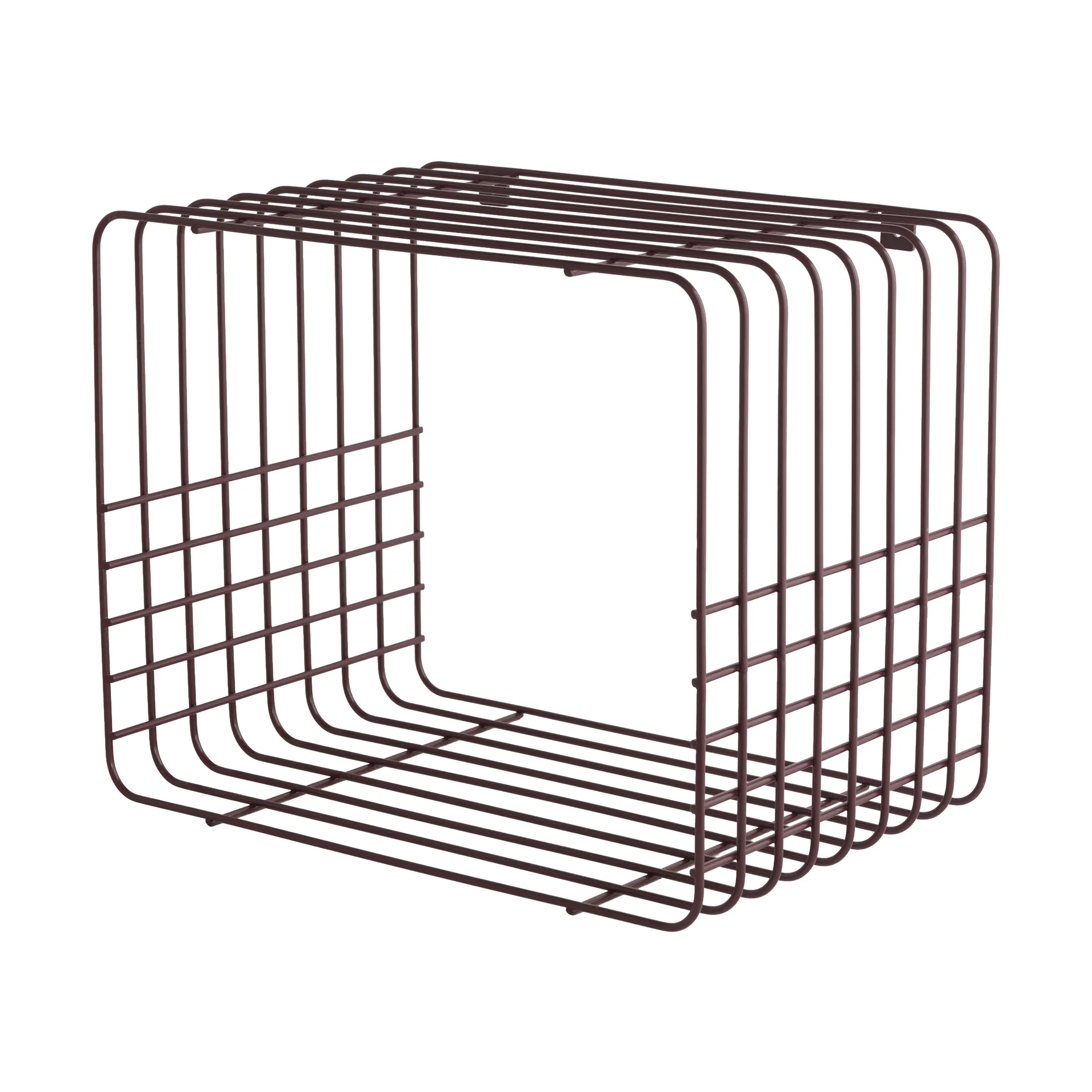 Wire-hylly, Short, punainen, 26x38x30,5 cm Mette Ditmer