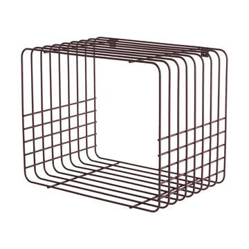 Wire-hylly - Short, punainen, 26x38x30,5 cm - Mette Ditmer