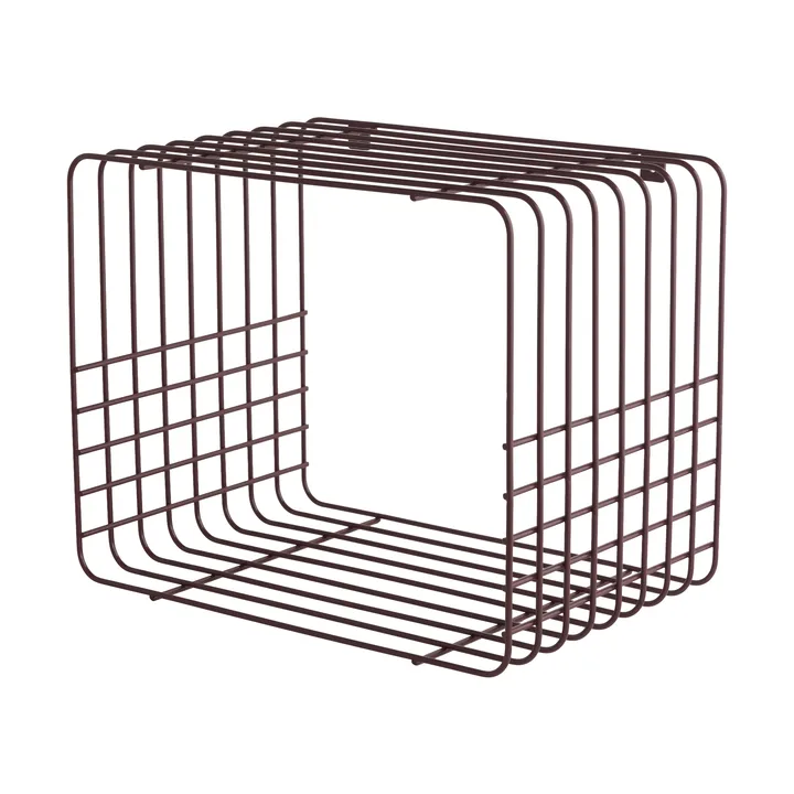 Wire-hylly - Short, punainen, 26x38x30,5 cm - Mette Ditmer