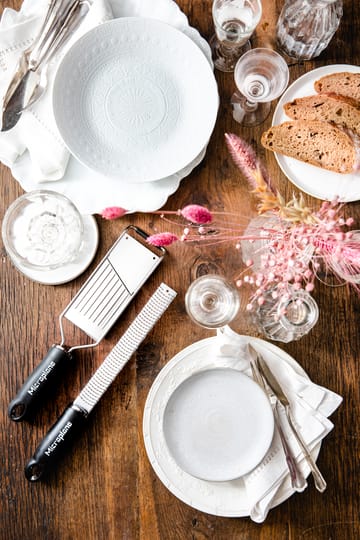 Gourmet-raastinsetti suojakäsineellä 3 osaa - Ruostumaton teräs - Microplane