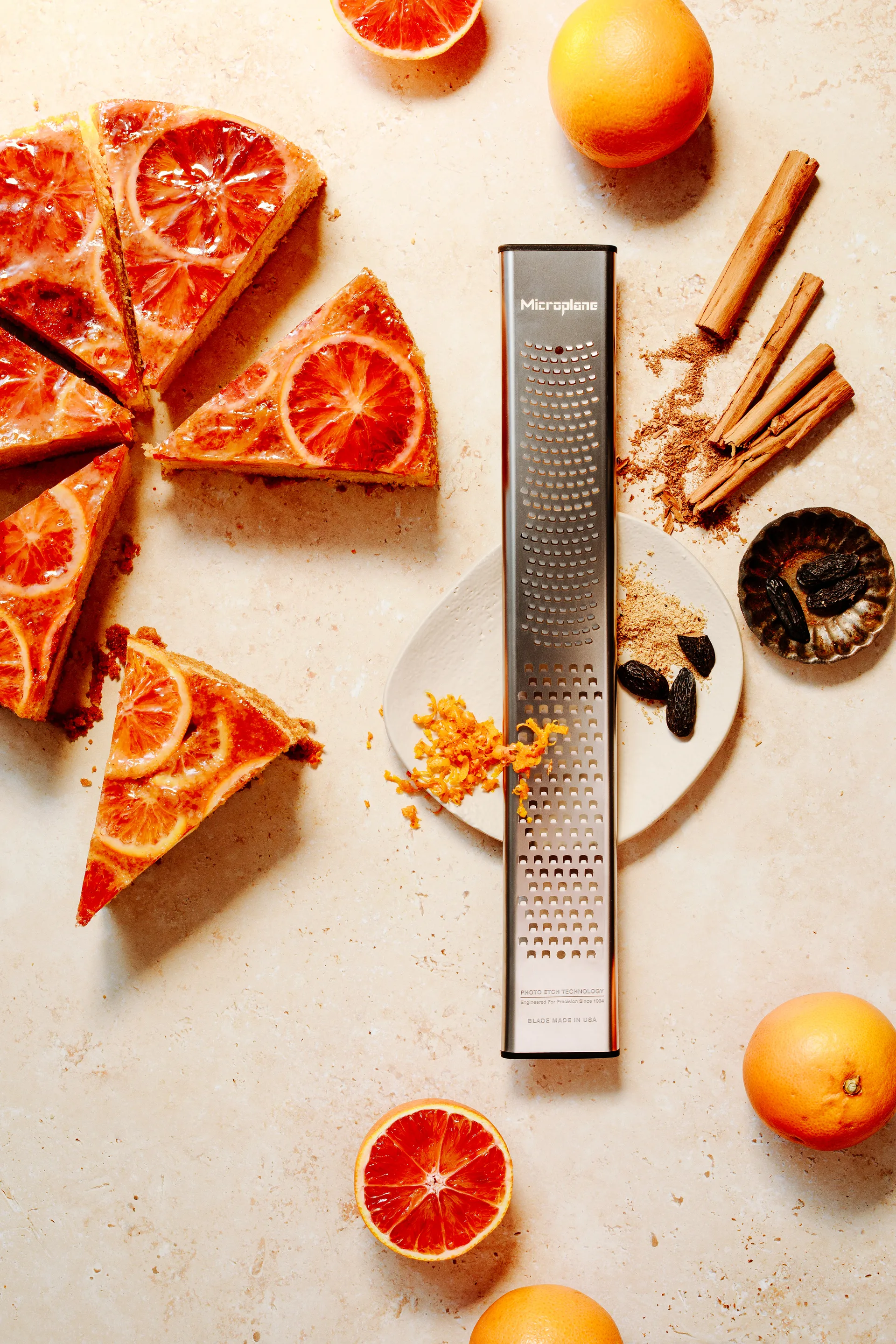 Microplane kaksiteräinen 30-vuotisjuhlavuosi zesteri, Ruostumaton teräs Microplane