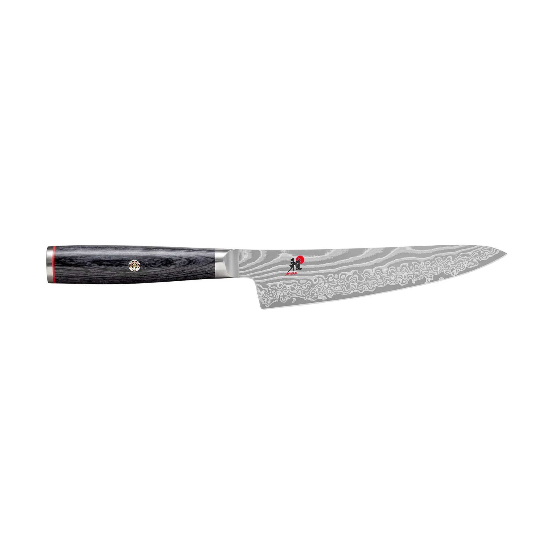 Raw 5000FCD shotoh kuorimisveitsi 14 cm, Damaskus-musta Miyabi