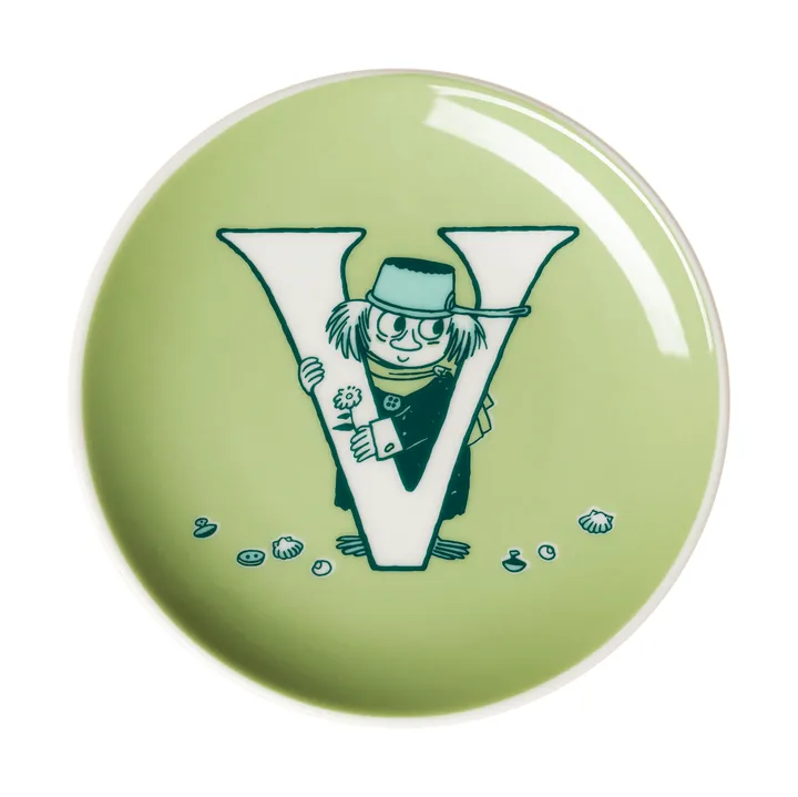 ABC Muumi minilautanen - V, 10,5 cm - Moomin Arabia