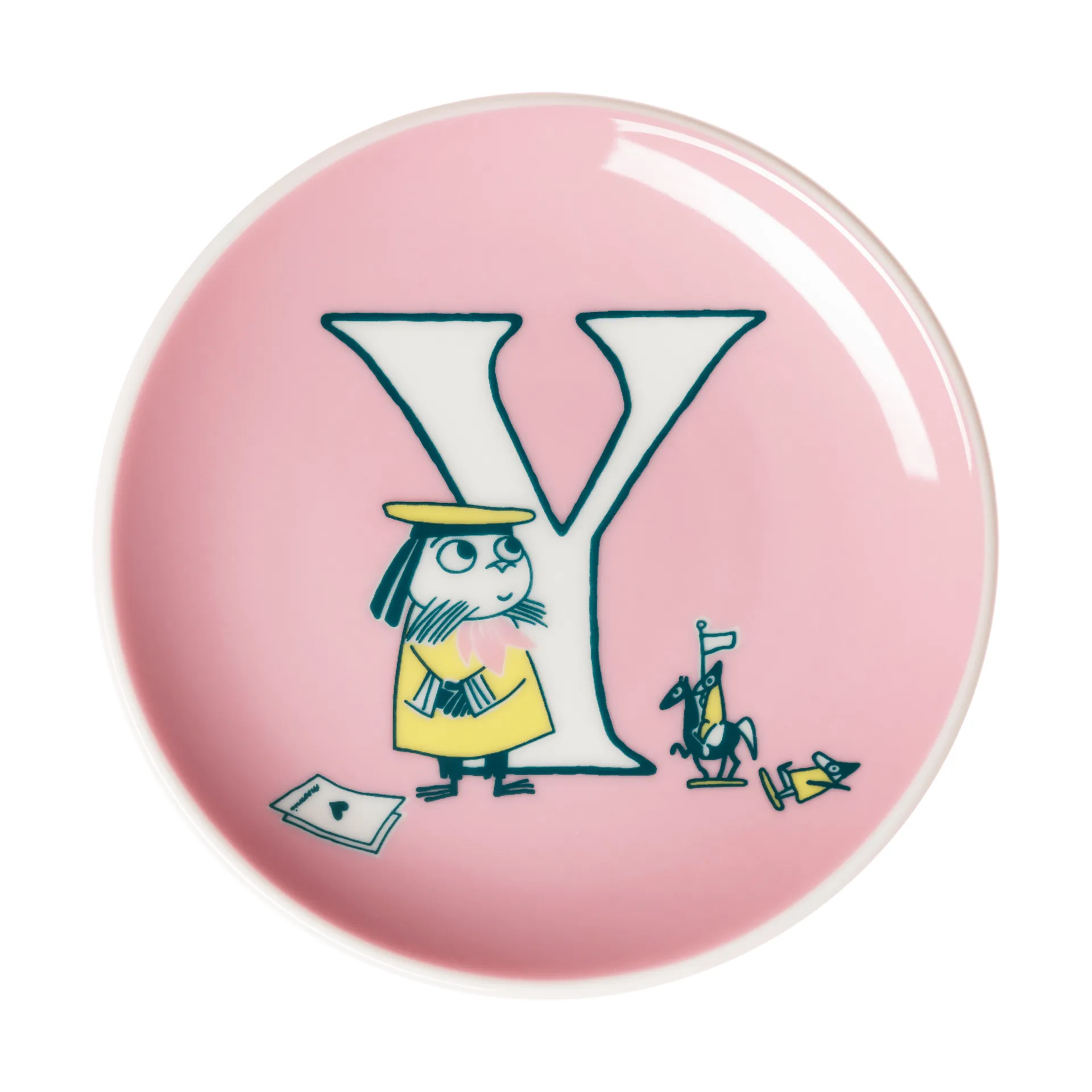 Moomin Arabia ABC Muumi minilautanen Y, 10,5 cm
