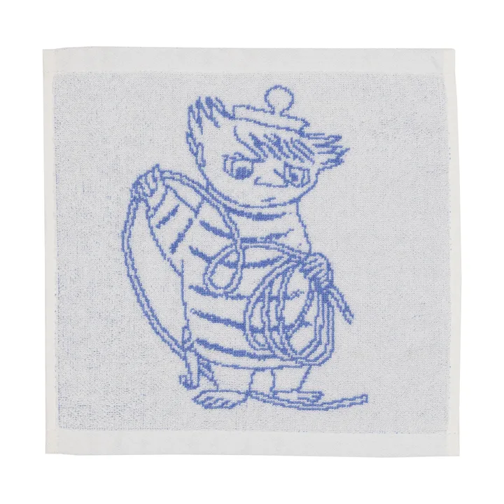 Muumi käsipyyhe 25x25 cm - Too-ticky, sininen - Moomin Arabia