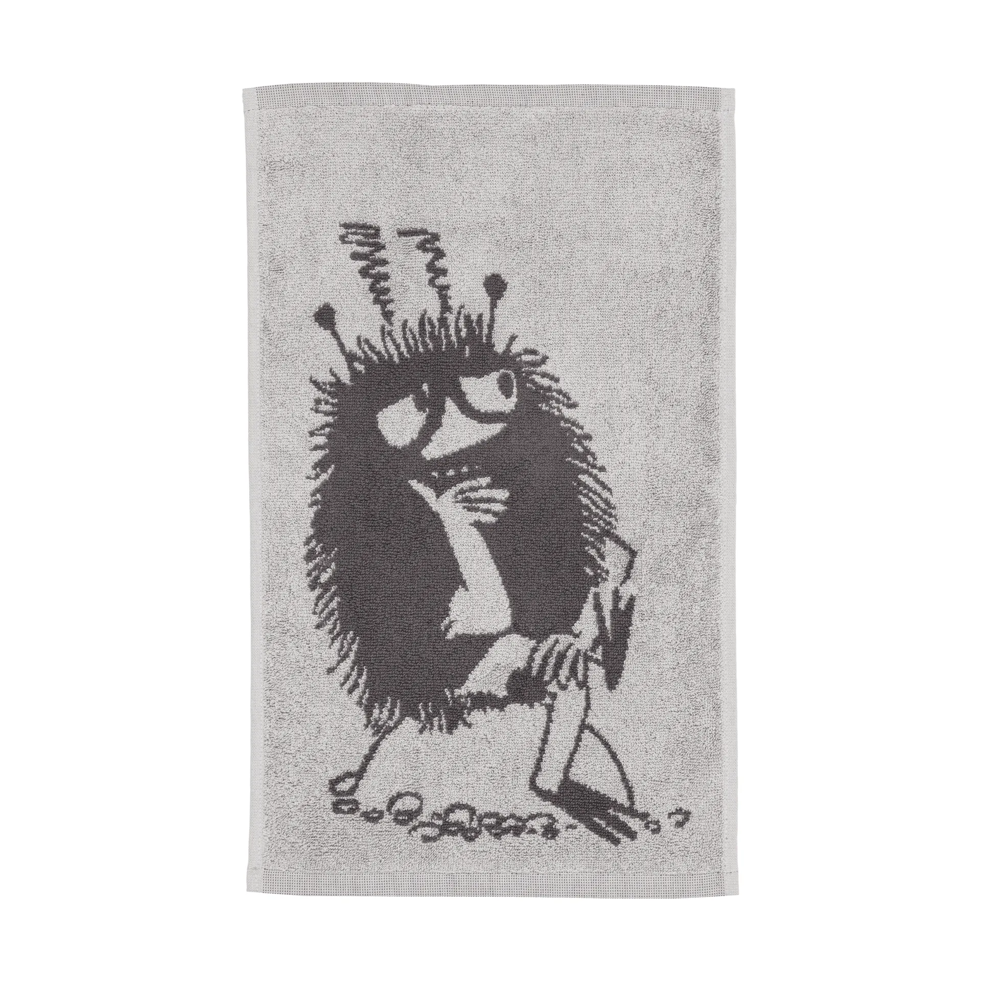 Moomin Arabia Muumi käsipyyhe 30 x 50 cm Stinky, harmaa