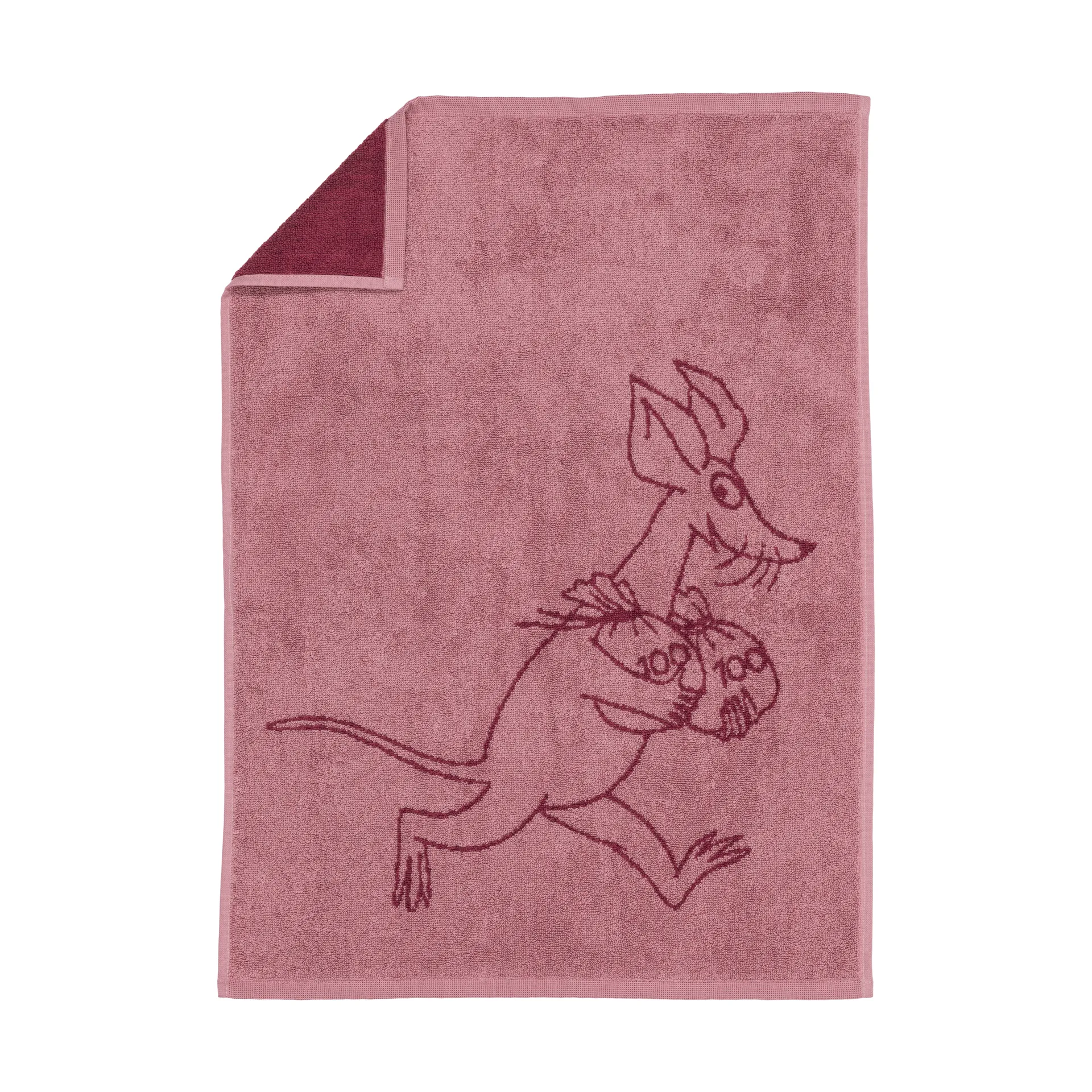 Moomin Arabia Muumi käsipyyhe 50 x 70 cm Sniff, malva