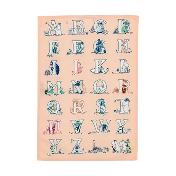 Muumi keittiöpyyhe 50x70 cm 2-pack - Aakkoset - Moomin Arabia