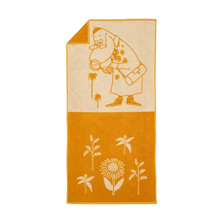 Muumi kylpypyyhe 70 x 140 cm - Hemuli, okra - Moomin Arabia