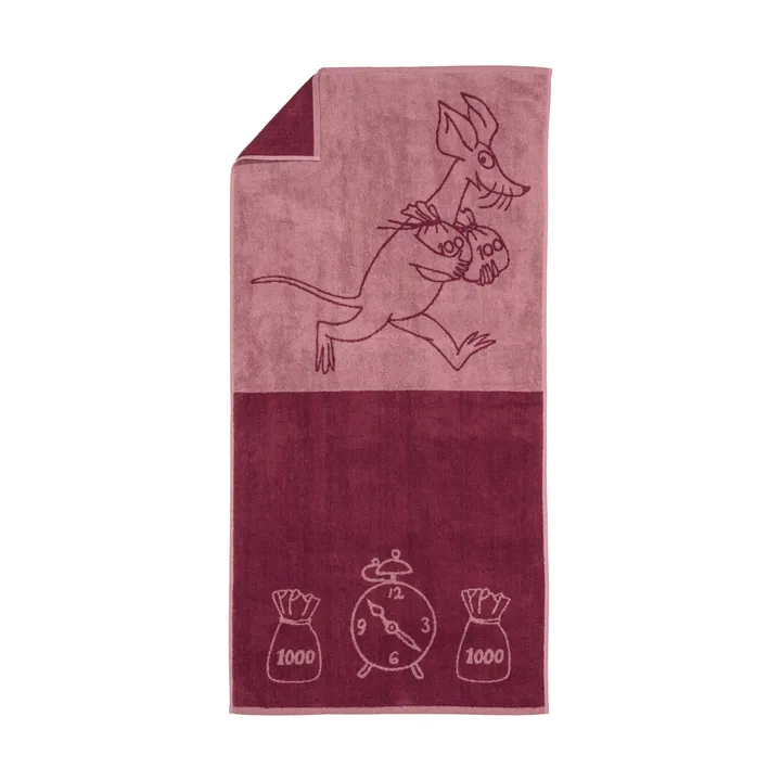 Muumi kylpypyyhe 70 x 140 cm - Sniff, malva - Moomin Arabia