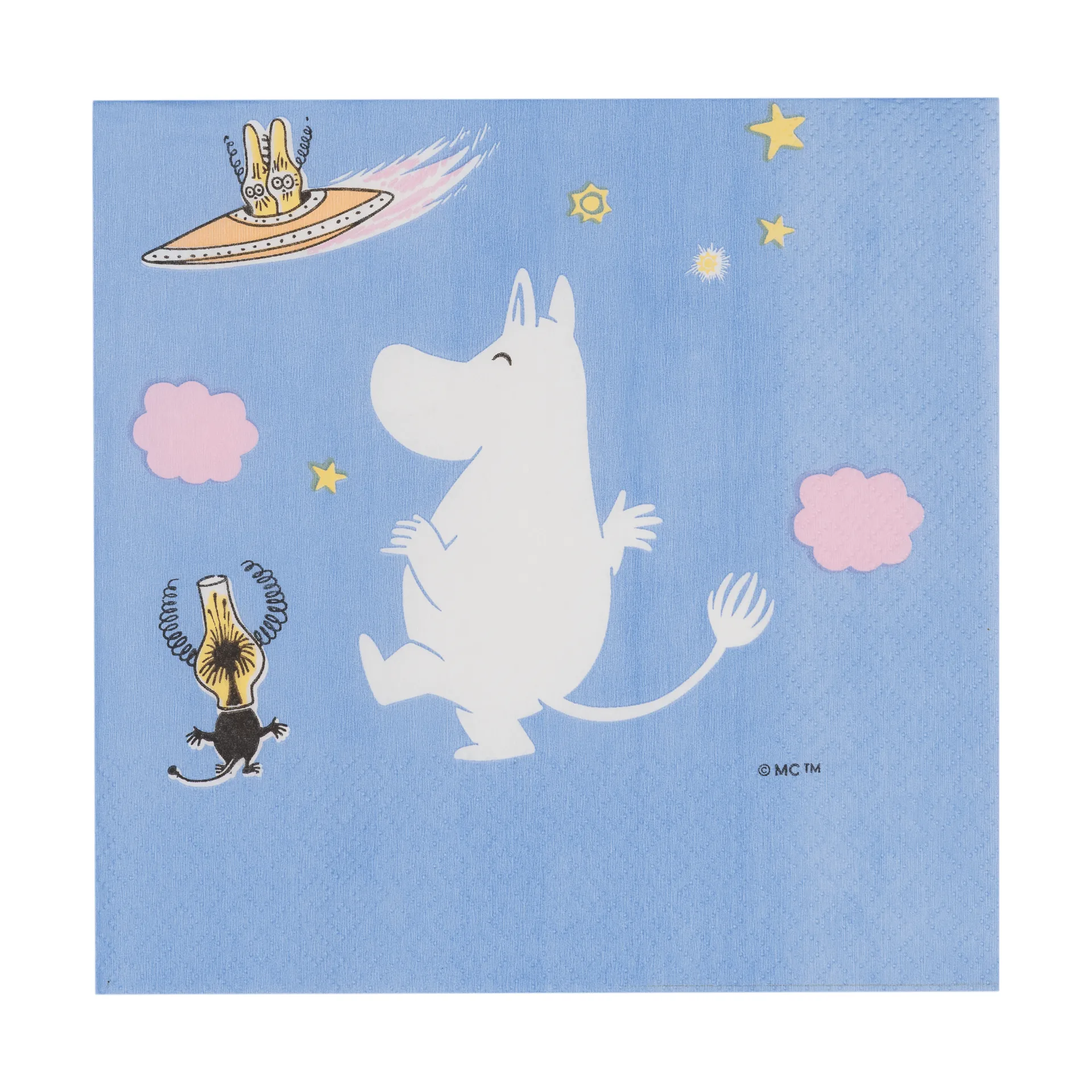 Muumi paperiservetti, Avaruusseikkailu, 20-pack Moomin Arabia
