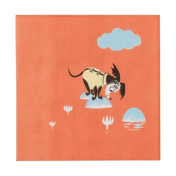 Muumi paperiservetti - Sateenvarjon alla, 20-pack - Moomin Arabia