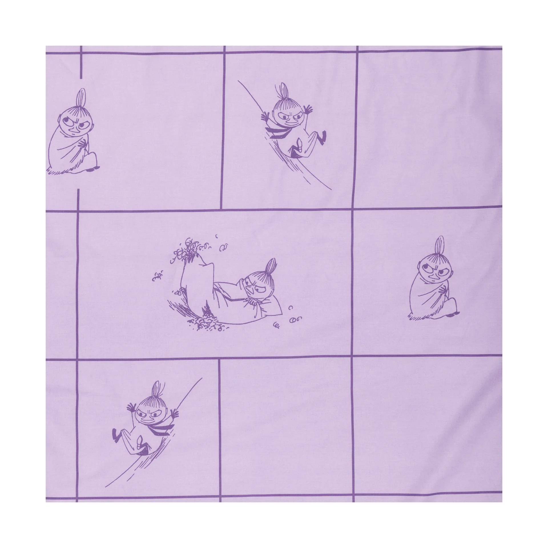 Muumi pussilakanasetti 150 x 210 cm, Pikku Myy, liila Moomin Arabia