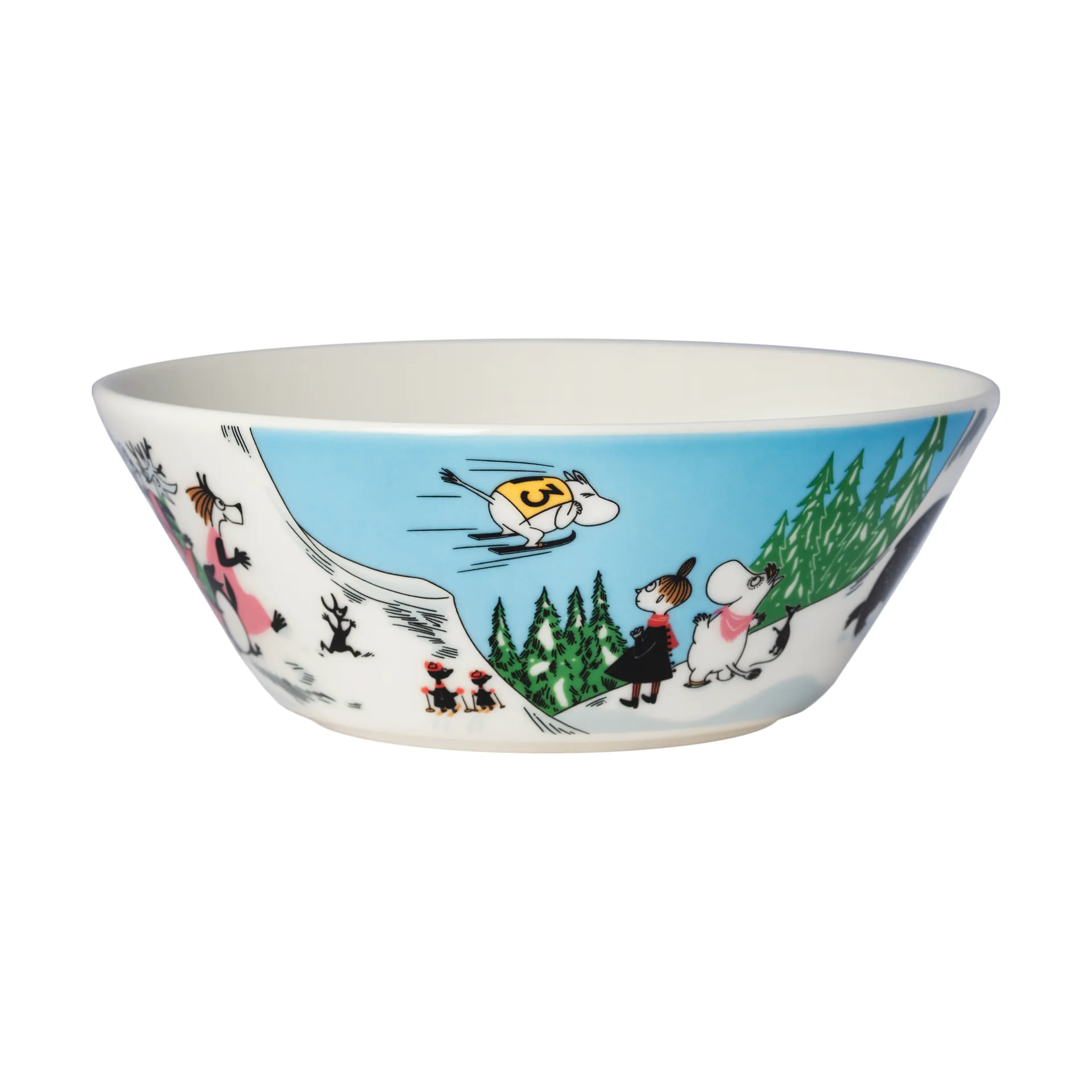 Muumikulho talvi 2024 Mäkihyppy, Ø15 cm Moomin Arabia