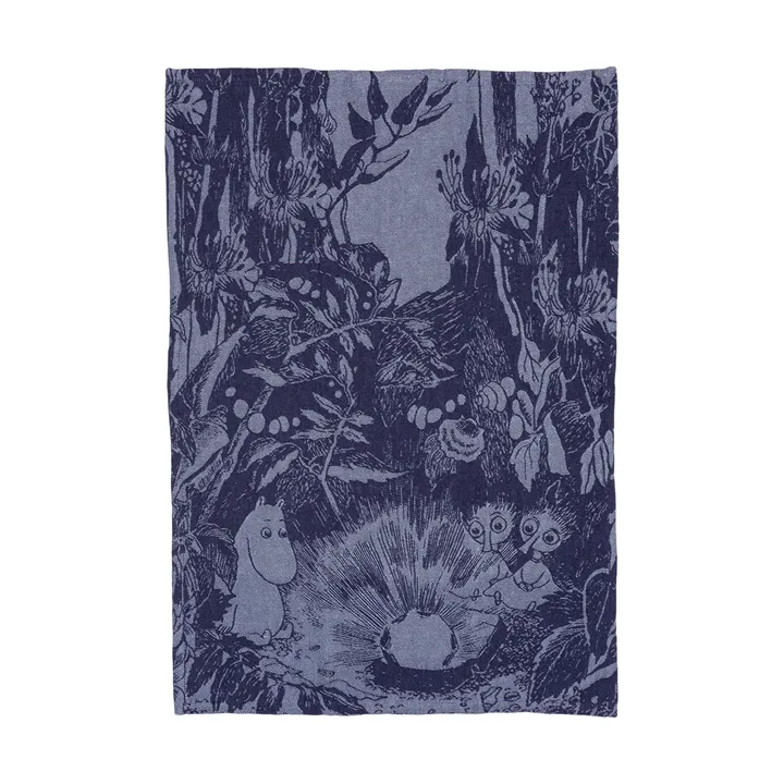 Mystiikan metsä Muumi keittiöpyyhe - Sininen, 45x66 cm - Moomin Arabia