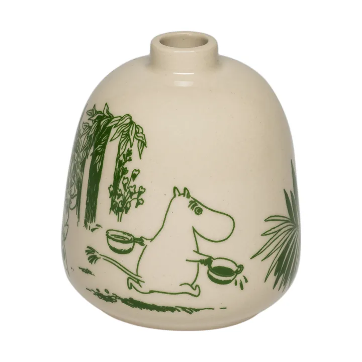 Mystiikan metsä Muumi maljakko - Vihreä, 8,3 cm - Moomin Arabia