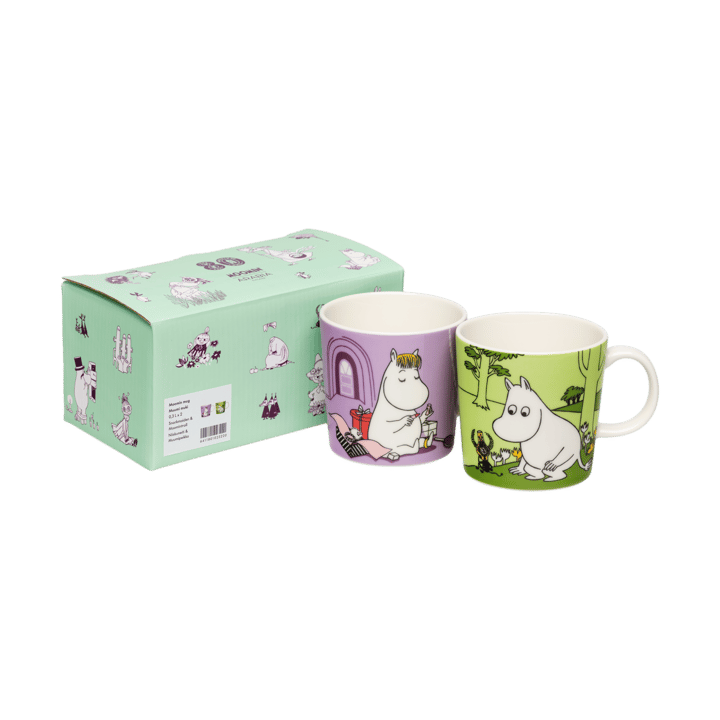 Niiskuneiti & Muumipeikko muumimuki 2 osaa - 30 cl - Moomin Arabia