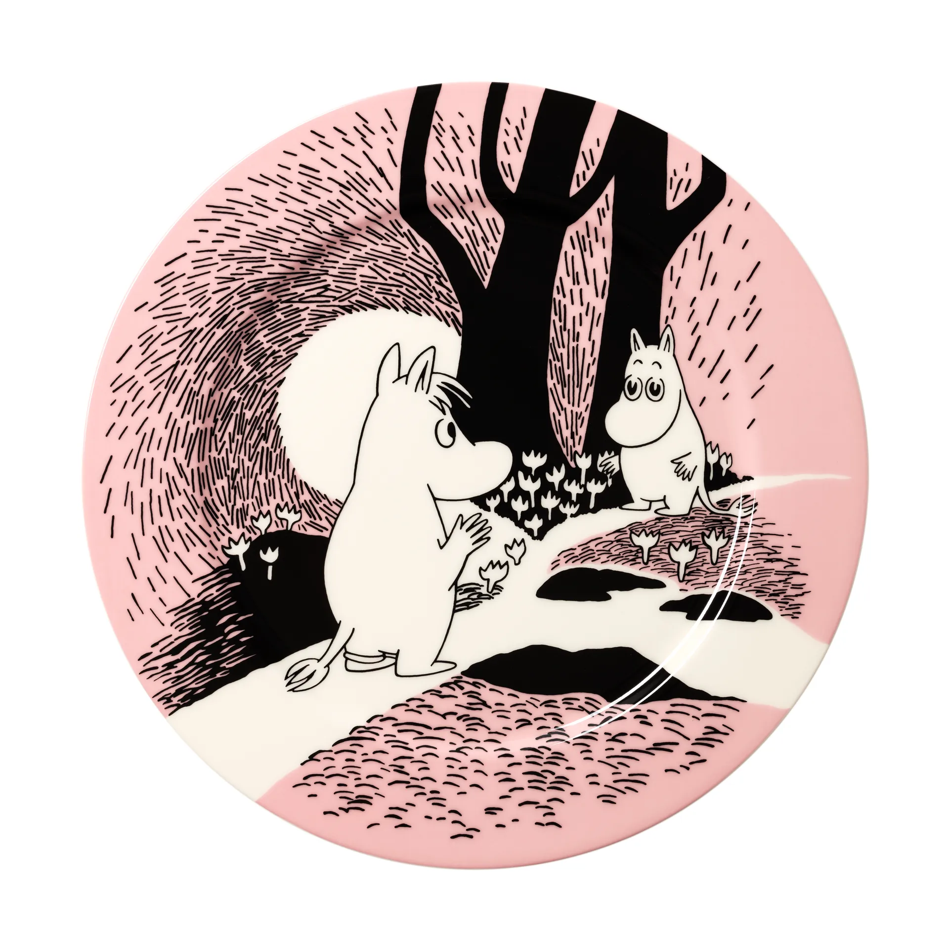 Rakkaus 30 vuotta Muumi tarjoilulautanen Limited Edition, Ø30 cm Moomin Arabia