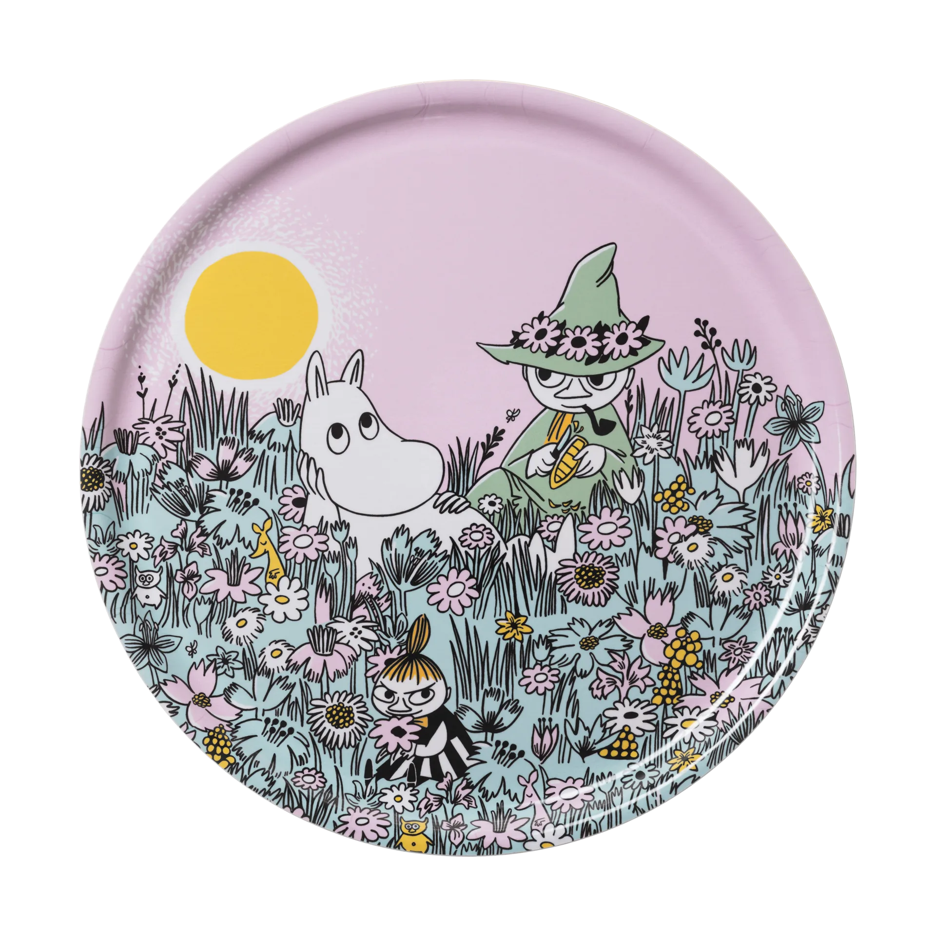 Sydänystävät Muumi tarjotin, Ø35 cm Moomin Arabia