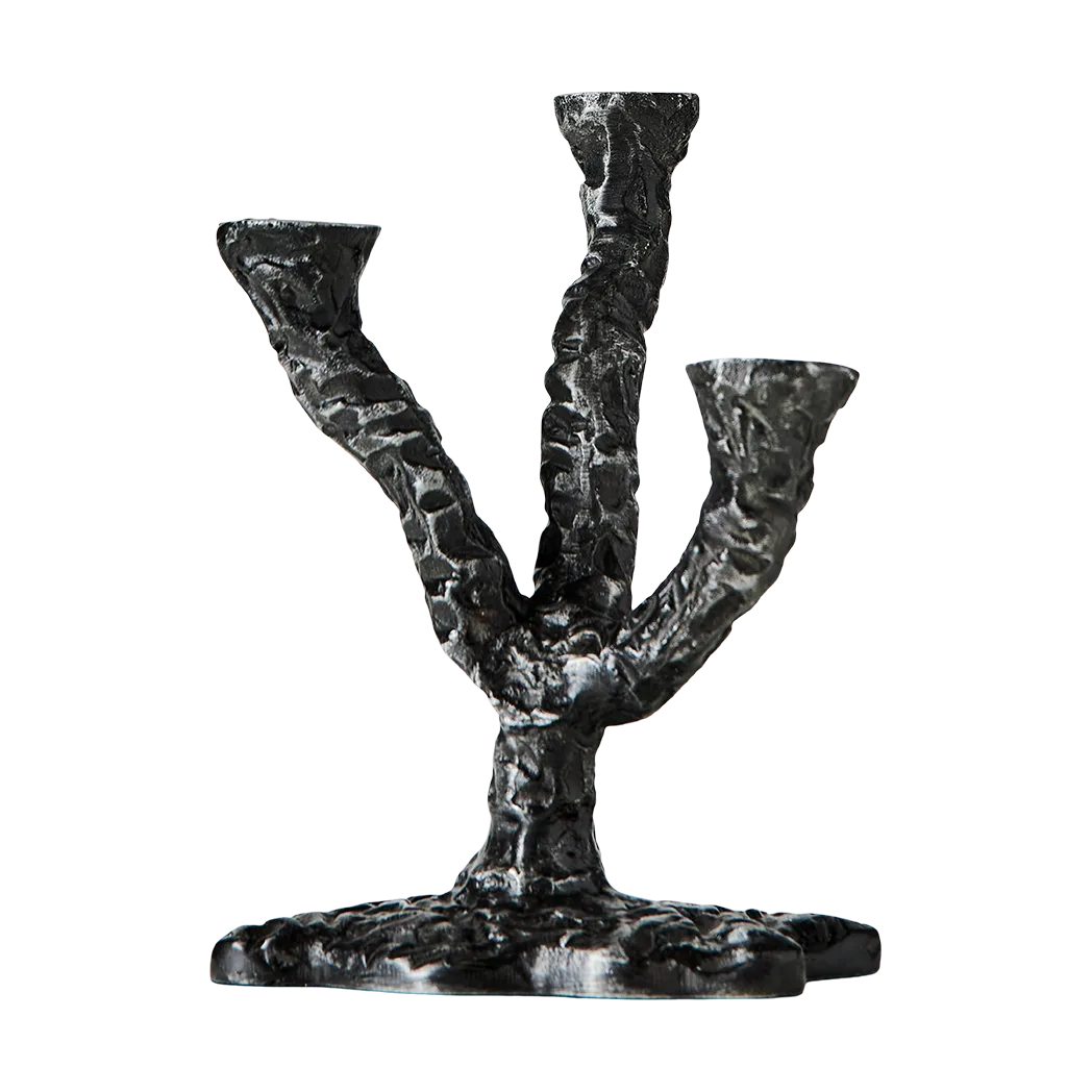 Ava kynttilänjalka 22 cm, Antiikki harmaa MUUBS