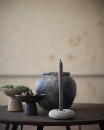 Luna kynttilänjalka - Harmaa, Ø13×4,8 cm - MUUBS