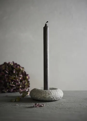 Luna kynttilänjalka - Harmaa, Ø13×4,8 cm - MUUBS