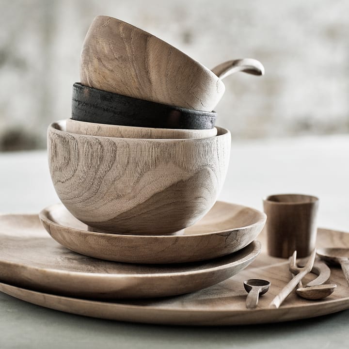 Muubs tiikki lautanen 18 cm, Luonnonvärinen MUUBS