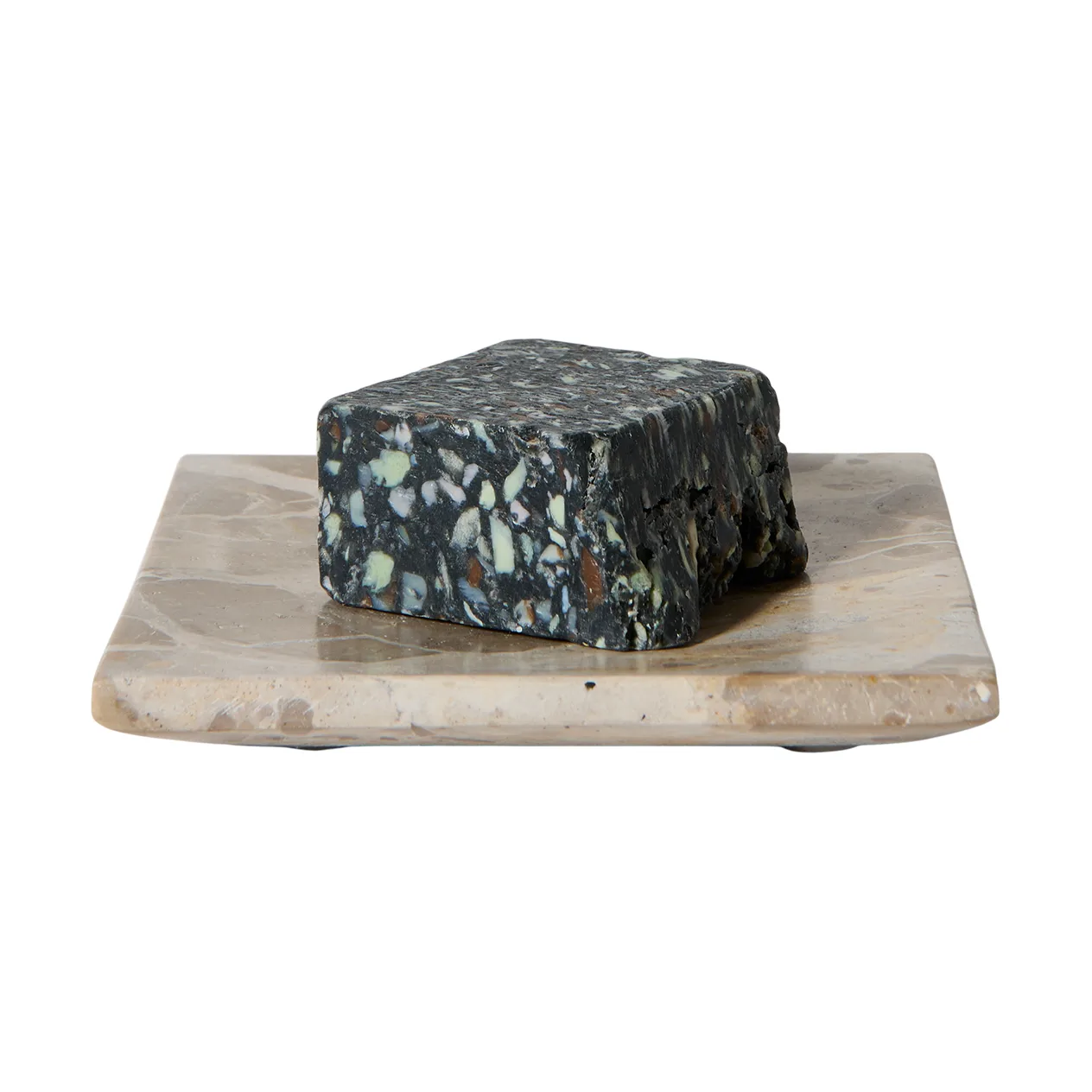 Valkoinen koristealusta, Simpukan kuori, 12×12 cm MUUBS