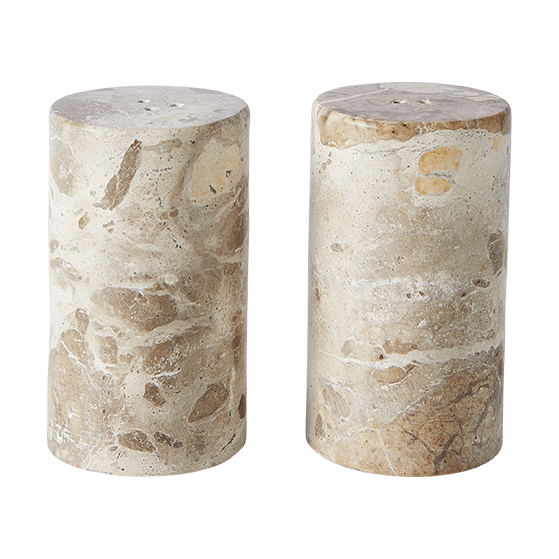 Vita suola- ja pippurisirotin - Seashell - MUUBS
