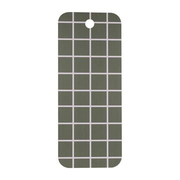 Checks & Stripes -tarjotin 18 x 44 cm - Green-beige - Muurla