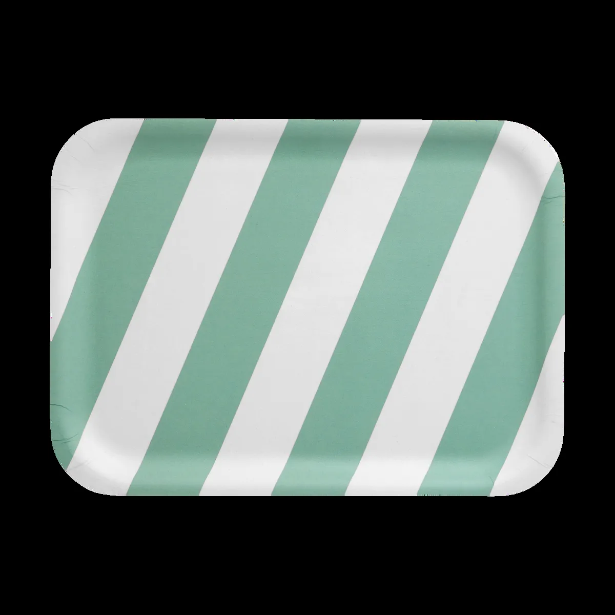 Muurla Checks & Stripes tarjotin 20x27 cm Mint