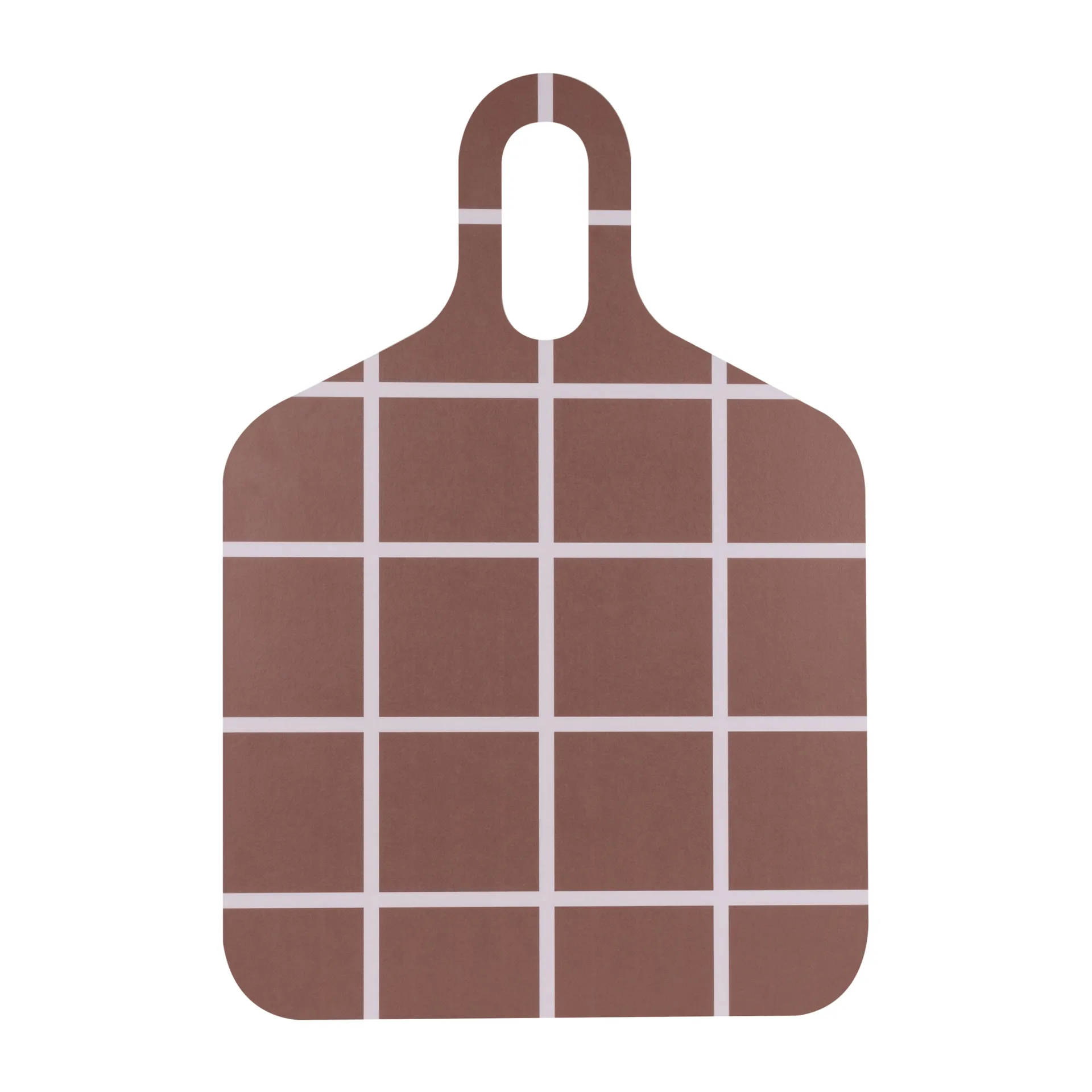 Checks & Stripes -tarjotin 30 x 44 cm, Brown-beige Muurla