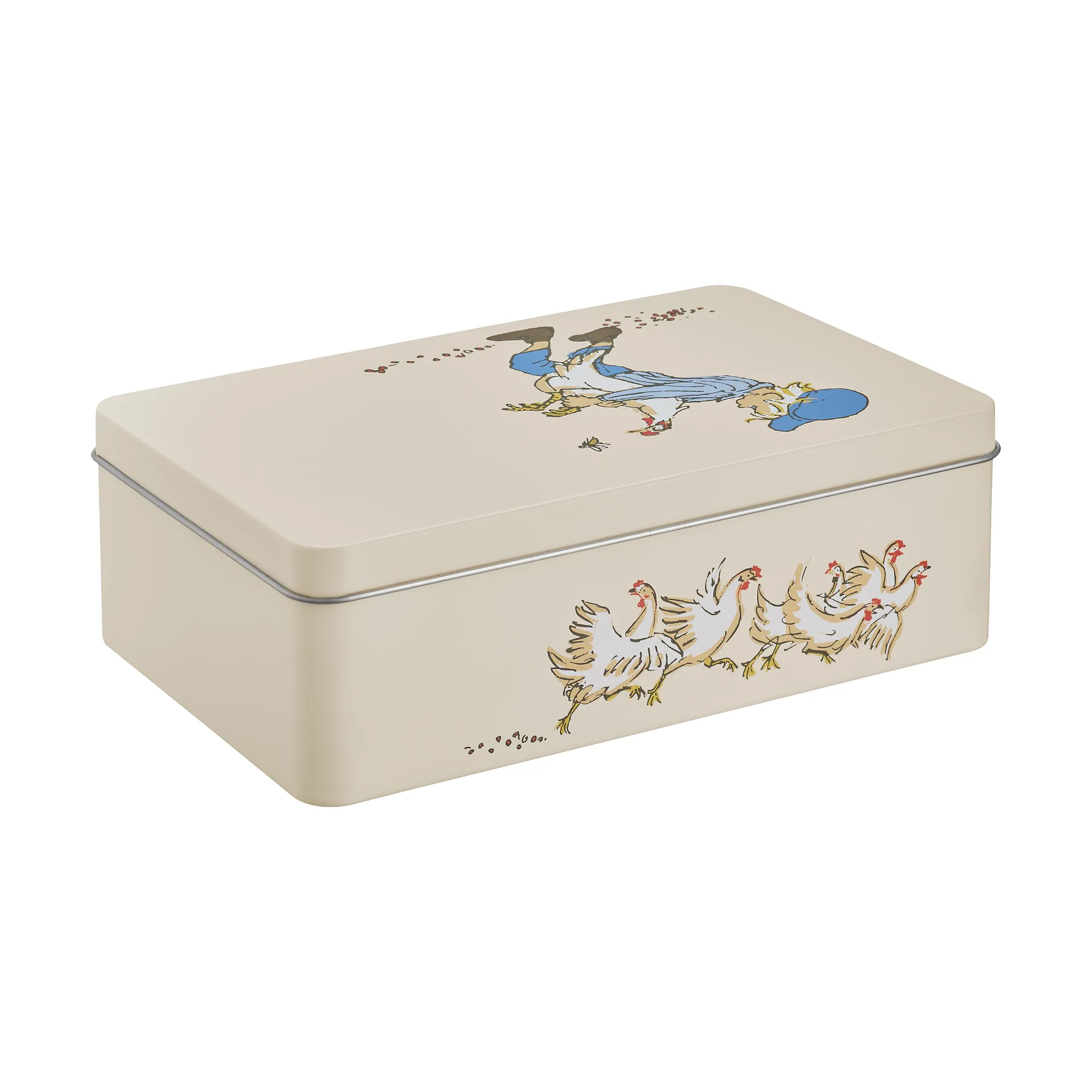 Eemeli peltipurkki 18x12x6 cm, Cluck Cluck Muurla