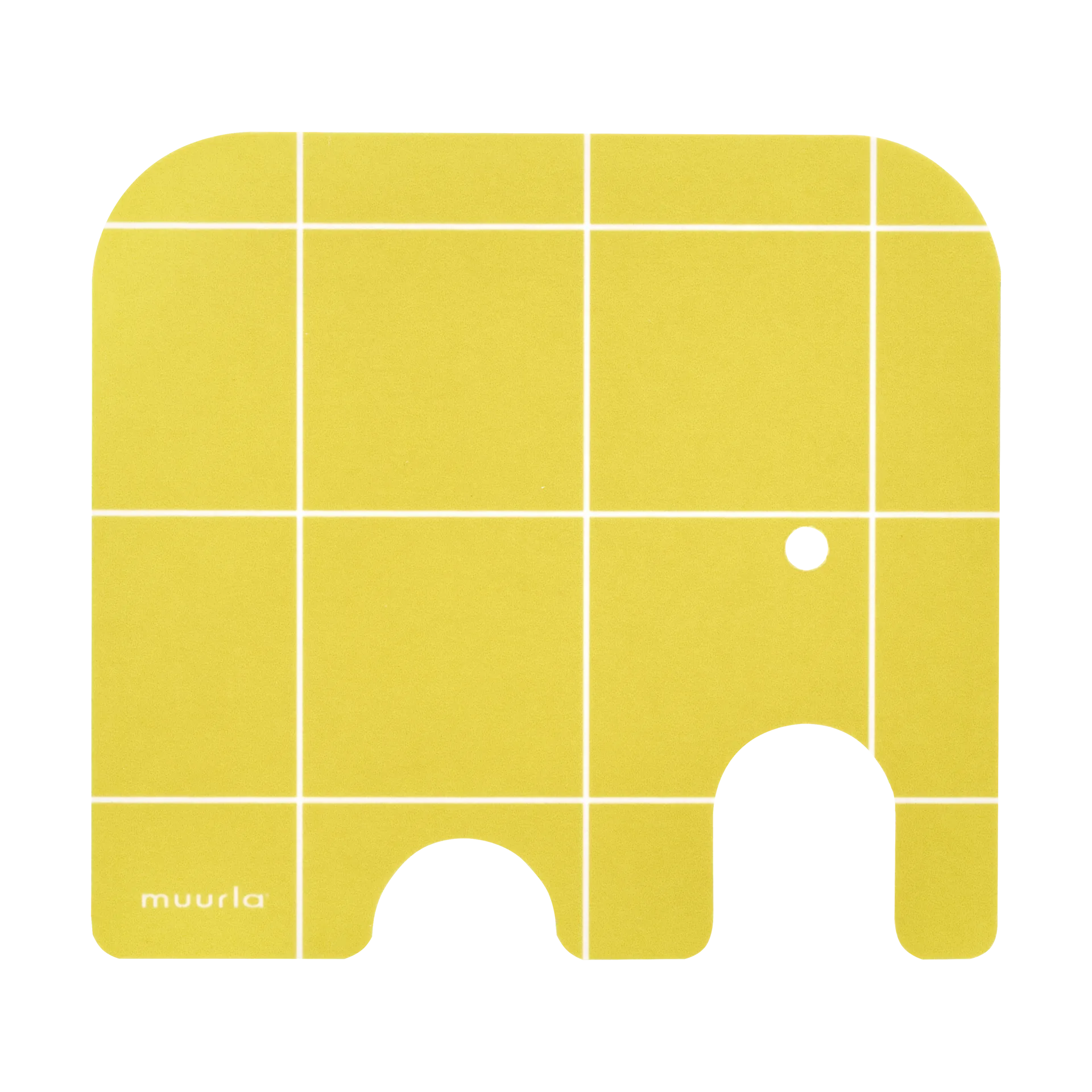 Elephant lasinalunen 11x10 cm, Keltainen Muurla