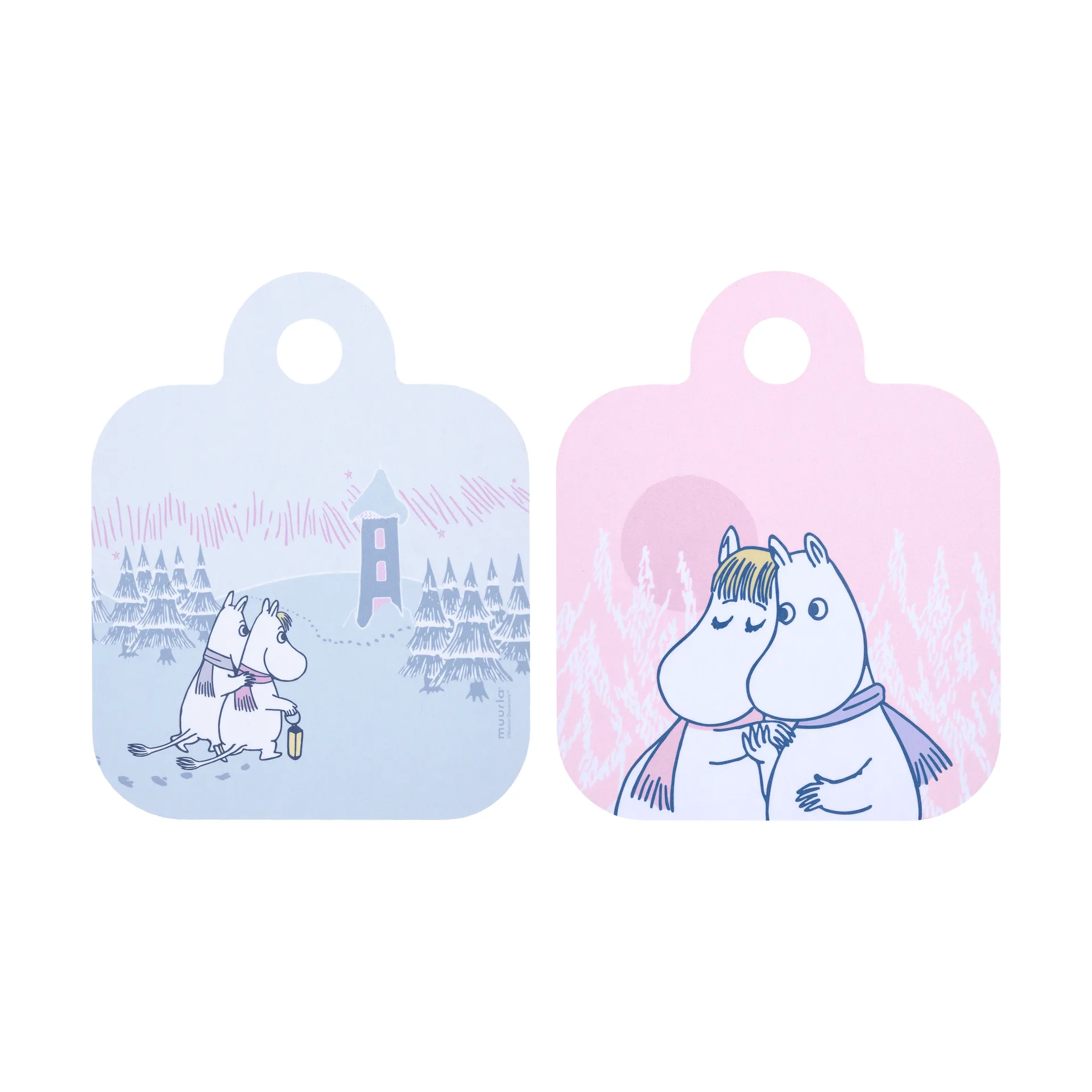 Frosty Day Muumi Chop & Serve tarjotin, 20x25 cm Muurla