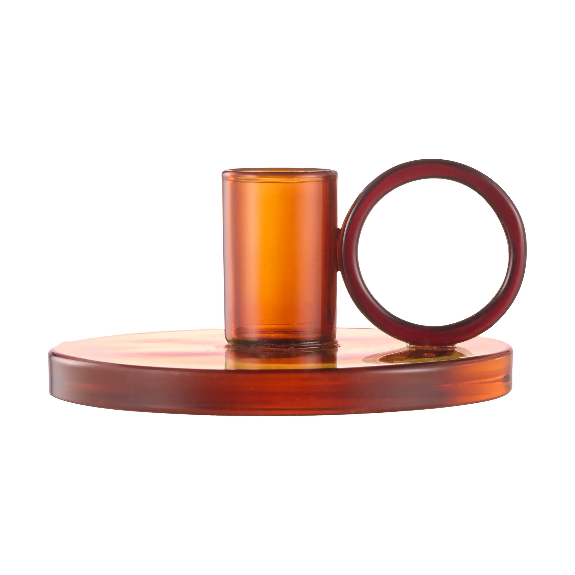 Loop kynttilänjalka Ø11 cm, Amber Muurla